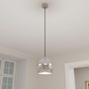 Licht-Erlebnisse Pendant Light Chrome-Plated Metal E27 Diameter 18 cm for