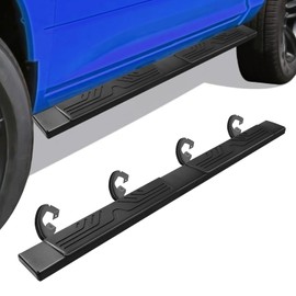 TNMT 6.5" Running Boards for Ford F150 2009-2014 Super Crew Cab, Side Steps for Truck, Black Aluminum Alloy Nerf Bars, Estribos para for Ford F150, Ridge Pattern Pair Running Boards for Crew Cab