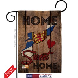 Canada Provinces Nova Scotia Home Sweet Burlap Garden Flags Pack Regional Canadian Territories Region Country Particular Area Support Our Troops Small Gift Yard House Banner Double-Sided 13 X 18.5