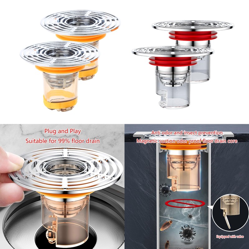 Anti-Odor Floor Drain Effective Bathroom Drain Deodorizer Floor Drain Strainer