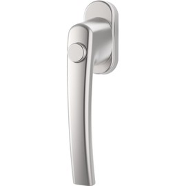 Roto Window Handle Line Natural Silver with Push Button
