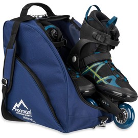normani Inline Skater Bag, Roller Skate Bag, Hockey Bag, Carry Bag with Practical Compartments, 45 Litres, Navy