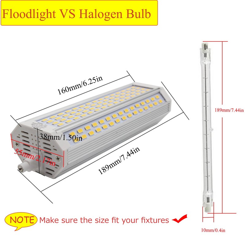 R7S LED 189mm 50W Non Dimmable Daylight White 6000K Type