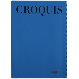 Maruman S231A-02 Sketchbook, Croquee Book, Standard, A4, 50 Sheets, Cream Cotton, Blue