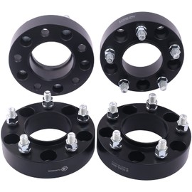 VLAOSCHI Black Forged 5x5 to 5x4.5 Hubcentric Wheel Adapters 1.5 Inch with 1/2" Studs Compatible with Jeep 5 Lug 5x127 to 5x114.3 for 2007-2018 Wrangler JK | 1999-2010 Grand Cherokee WJ WK - Pack of 4