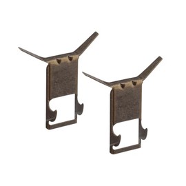 National Hardware N260-299 Brick Hangers in Antique Brass, 2 Pack
