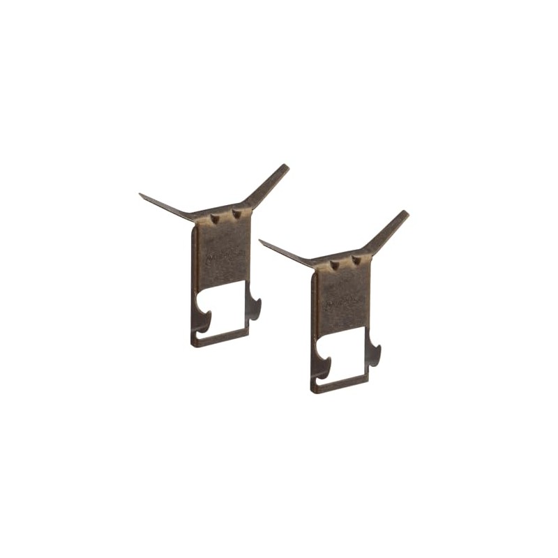 National Hardware N260-299 Brick Hangers in Antique Brass, 2 Pack