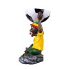 7" Medium Rasta Jamaican Man Holding Bowl Polyresin Ashtray Decoration