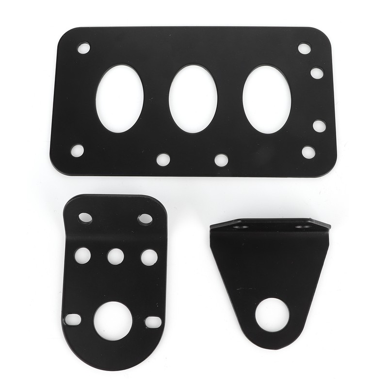 Motorcycle License Mount Plate Holder Bracket Side Mounted Tail Light