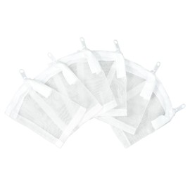 AQUANEAT Aquarium Filter Media Bags Fish Tank Extra Fine 100 Micron Mesh Bags 3”x4”/3”x8”/5.5”x8” with Plastic Zipper for Activated Carbon 6pcs (3” x 4”)