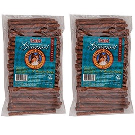 (2 Pack) Rawhide Munchy Sticks Beef, 5-Inch (100 Count Per Pack)