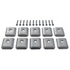 10 Pack RV Camper Trailer Aluminum Extrusion Flat End Cap