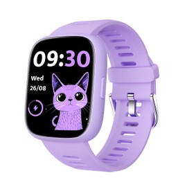 TICTIKY Smart Watch for Kids with Location Tracker (iOS Only) No APP Needed, Fitness Tracker, Pedometer, Heart Rate, Sleep Tracker, IP68 Waterproof, Puzzle Games, Kids Watch for Girls 5-12