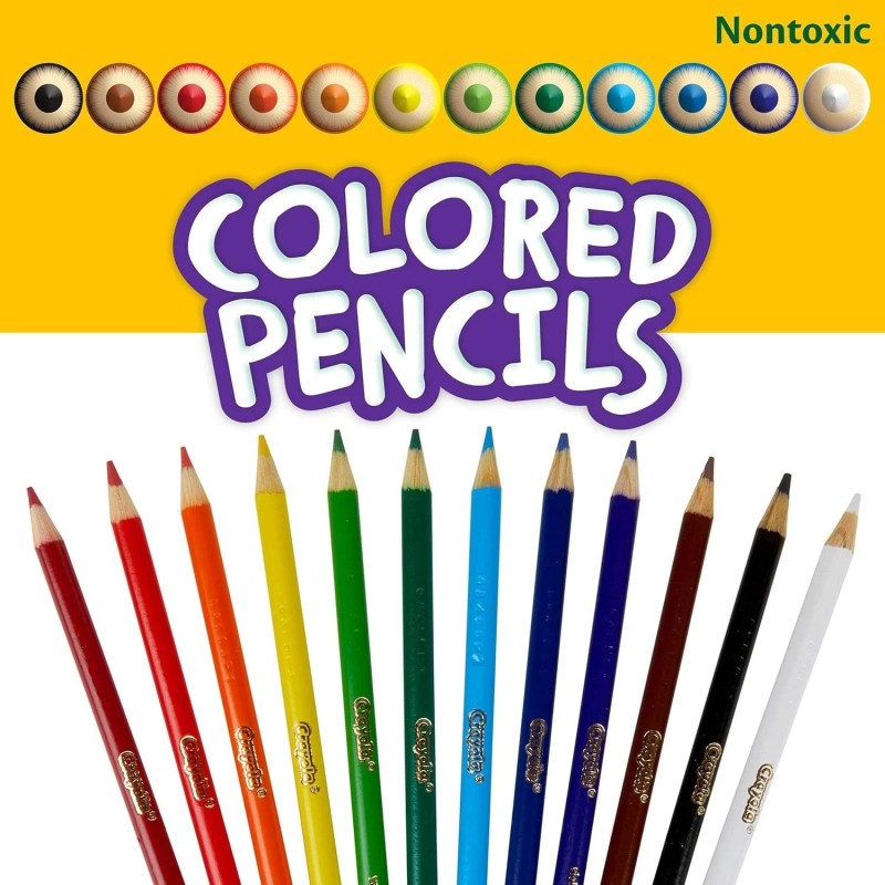 Crayola Bulk Colored Pencils for Kids (24pk), Essential Back to