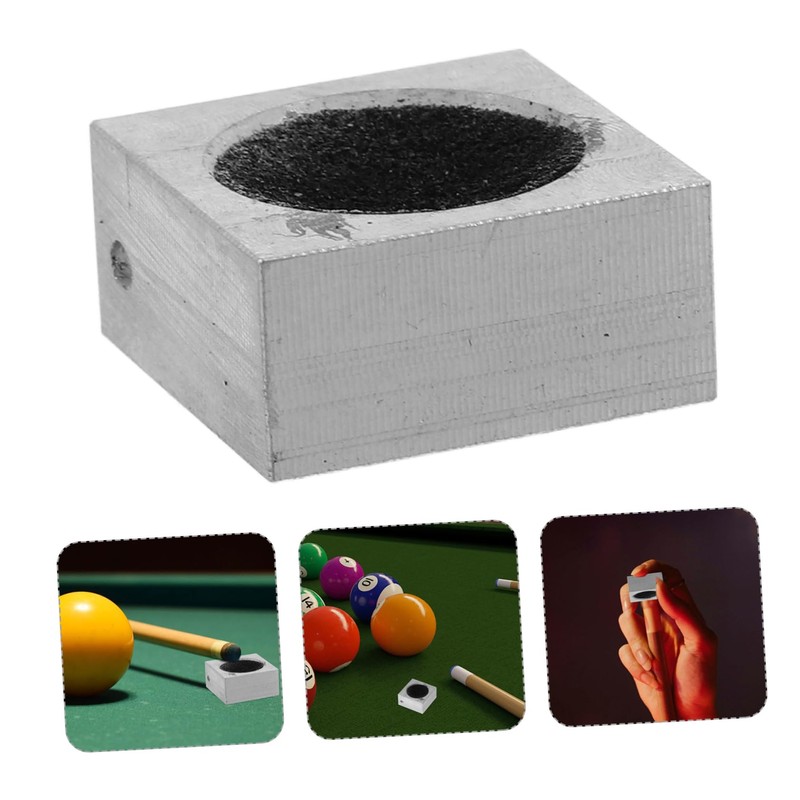 BESPORTBLE Cue Tip Grooming Tool Aluminum Square Cue Playability Pool