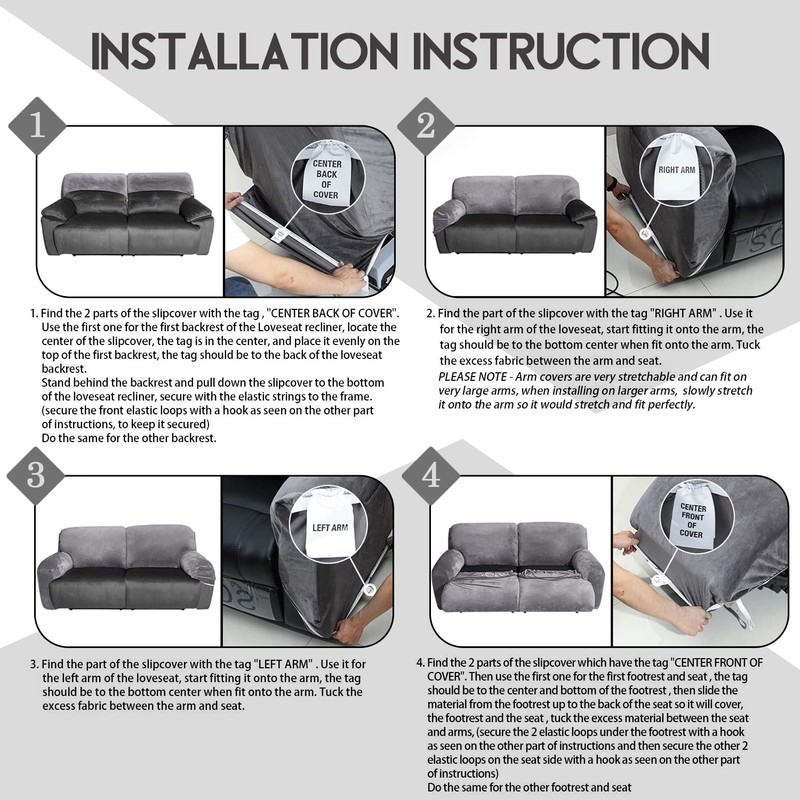 ULTICOR Extra Wide 75" - 100", Reclining 2 Seater Sofa,