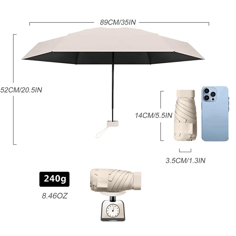 Tebeban Mini Umbrella (Beige)
