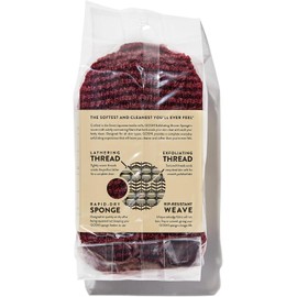 Esponja Exfoliante para Ducha GOSHI Brick Red – Secado Rápido