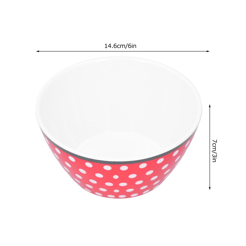 4PCS 6in Salad Bowl Dinner Serving Bowl Sets Kitchen Imitation