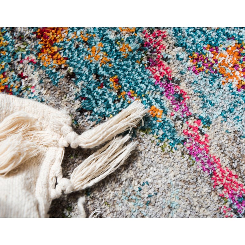 Unique Loom Chromatic Collection Rustic Modern Abstract Colorful Multi Area