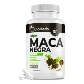 BioHerb | Maca Negra 100% Pura – Extremadamente Eficaz – Potente Fuente Natural de Energía y Vitalidad – Alta Absorción y Máxima Pureza
