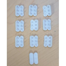 10 QTY : RollEase White Plastic Beaded Chain Connector for #10 or #6 Beaded Chain for Roller Shades