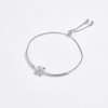 Women's Silver Snowflake Design S925 Sterling Silver Cubic Zirconia Winter