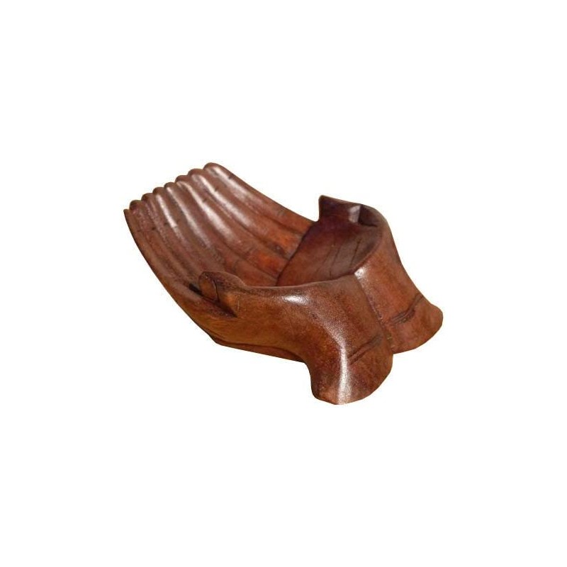 Wogeka Handbowl Pair Abstract Wood Bowl Sculpture Decoration