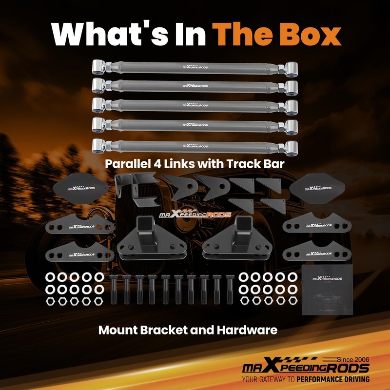 Universal Parallel 4 Link Kit Both Ends Adjustable Suspension Links