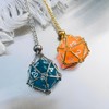 BEPSYOM Pack of 2 Necklace Cord Empty Stone Holder Adjustable