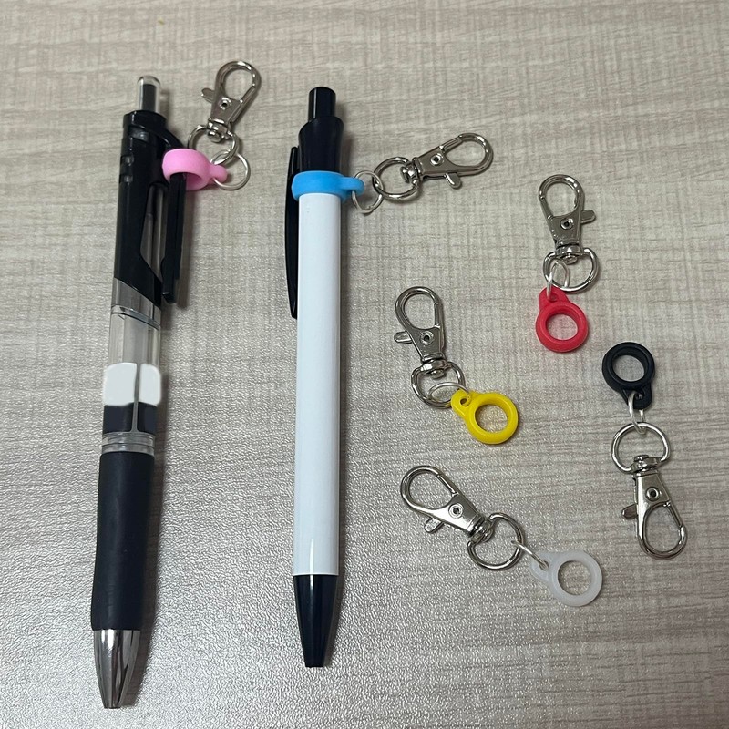 SPANSEE 6 PCS Pen Clips, Pen Holder Badge Reel Clips,