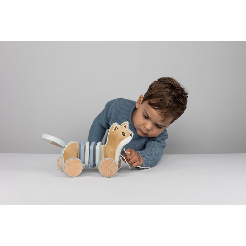 Little Dutch Forest Friends 7257 FSC Wooden Pull Along Animal