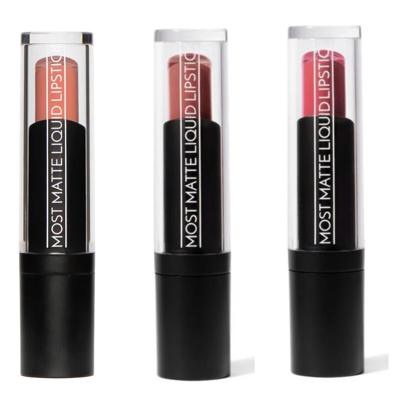 Kit 3 Labial Mate Indeleble Marifer Cosmetics