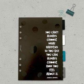 SinnWunder® Index Tabs / Dividers for Diary and Ring Planner with 3D Lacquer and Silver Foil Embossing (Size DIN A5)