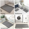COMPOLICY Chenille Bathroom Rug, Non-Slip Absorbent Bath Mat, Washable Bath