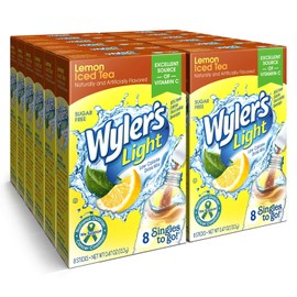 Wyler's Light Lemon Iced Tea Drink Mix Pack of 12 Sugar Free 96 Servings