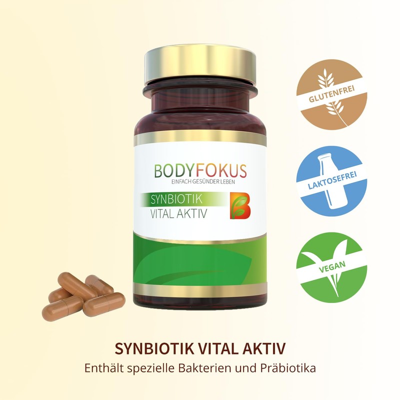 BodyFokus SynBiotik Vital Active Special Bacteria Strains & Prebiotics -
