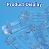 Ojeemii 20PCS Plastic Locking Shelf Support Pegs, 6mm Self-Locking Shelf