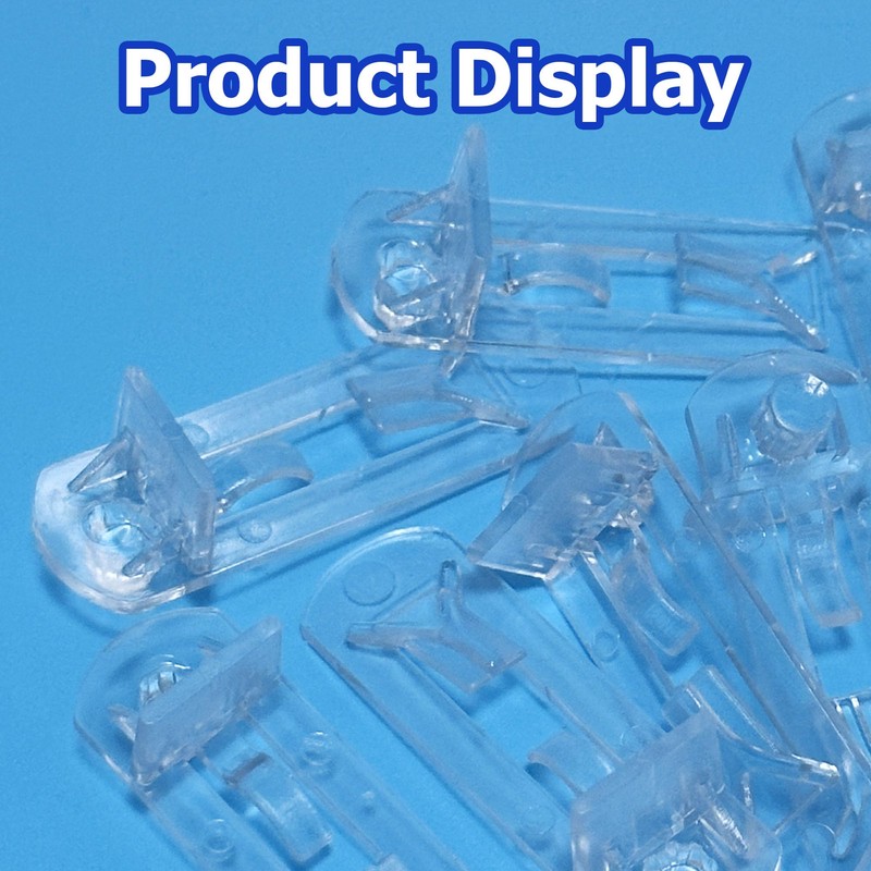 Ojeemii 20PCS Plastic Locking Shelf Support Pegs, 6mm Self-Locking Shelf