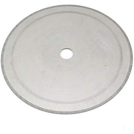 JINGLING 10" inch Diamond Lapidary Saw Blade 0.8mm Thin Notched Rim Arbor Hole 16mm Trim Stone