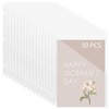 50 PCS Punch Binder Folders,3 Hole Binder Plastic Sleeves,Clear Poly
