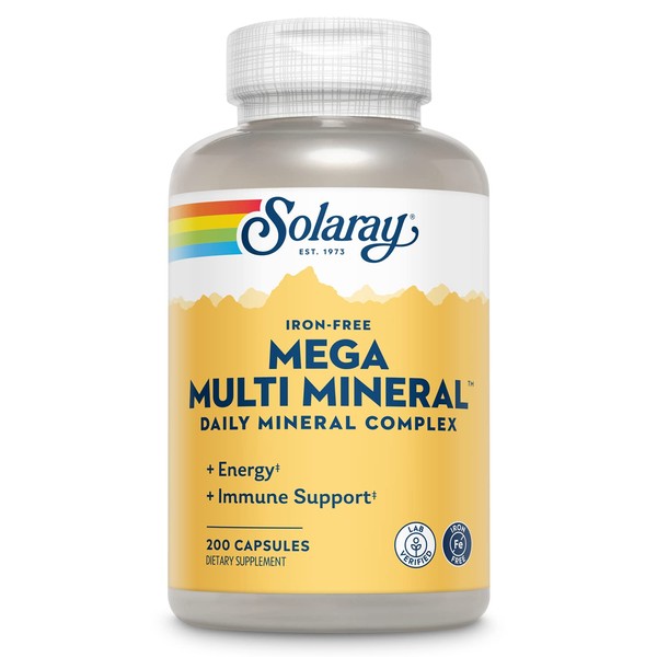 SOLARAY SOLARAY Iron-Free Mega Multi Mineral - Daily Mineral Complex