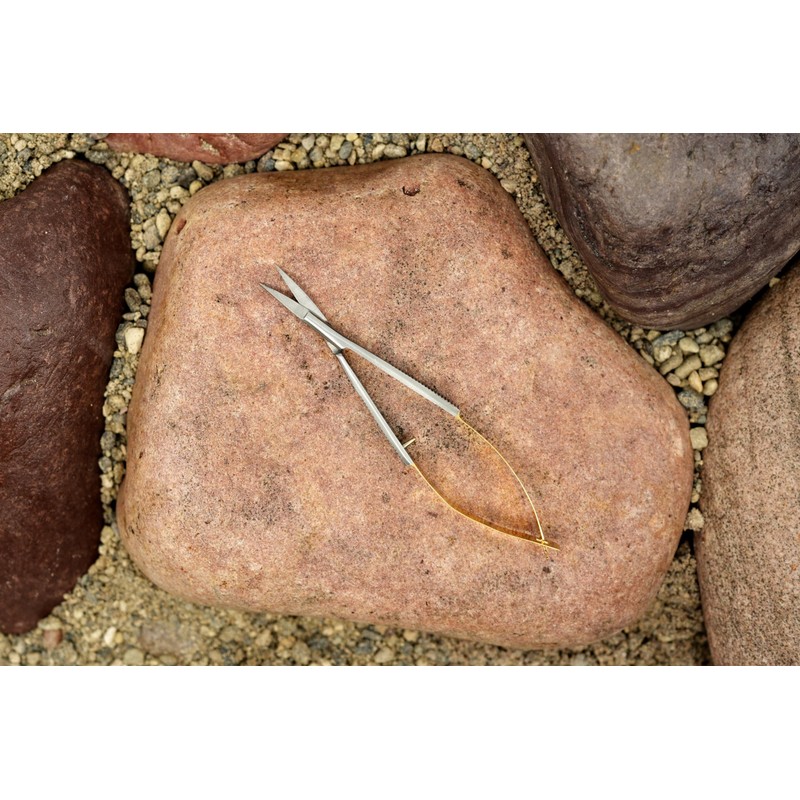 Kingfisher Spring Fly Tying Scissors, Curved