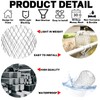 4PCS Gutter Guard, 4-Inch Round Head, Aluminium Downpipe Leaf Guard,