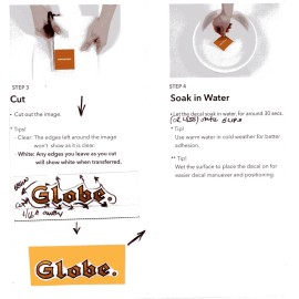 Globe Wernicke Oak / Mahogany File Cabinet LOGO LABEL - Reproduction