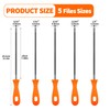 5/32, 7/32, 3/16, 11/64, 1/5 inch Chainsaw Chain Sharpening File,