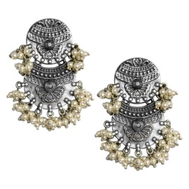 Aheli Oxidised Silver Plated Indian Traditional Bollywood Dangle Earring Jewelry Gift for Women