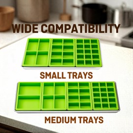 Mix Cavity Silicone Tray Dividers for Harvest Right Freeze Dryer Medium and Small Trays, 4 Pieces Silicone Molds for Harvest Right Freeze Dryer Accessories