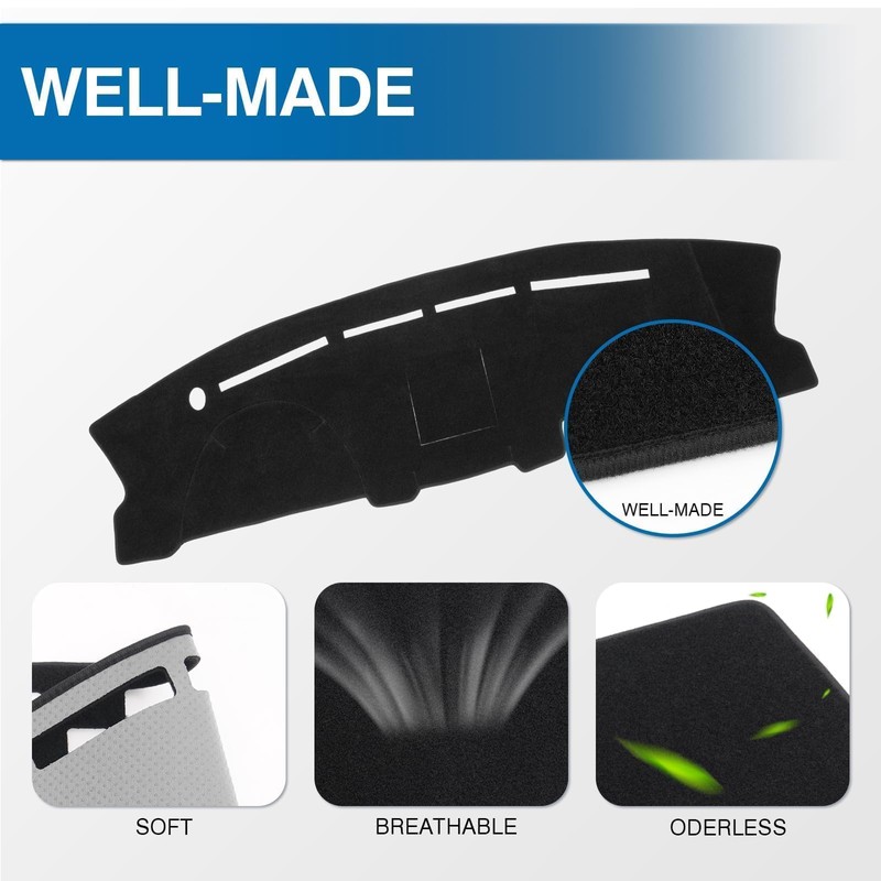 KUST Car Dash Cover for Ford F-150 2004-2006 2007 2008(XL,