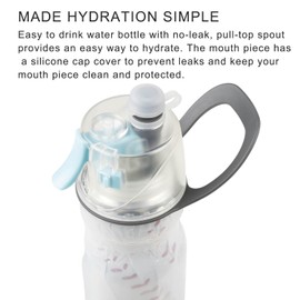 efiLneerG Baseball Accessories Water Bottles Gifts for Boys Girls Softball Sports Water Bottle for Kids School 20 oz Insulated Mist and Sip Waterbottle